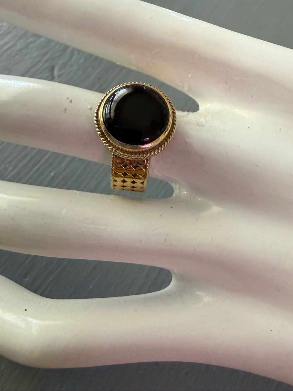 Anna Beck Sterling Silver Gold Plated  Ring 7
